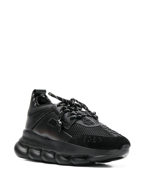 versace chain reaction nere e rosse|versace chain reaction sneakers price.